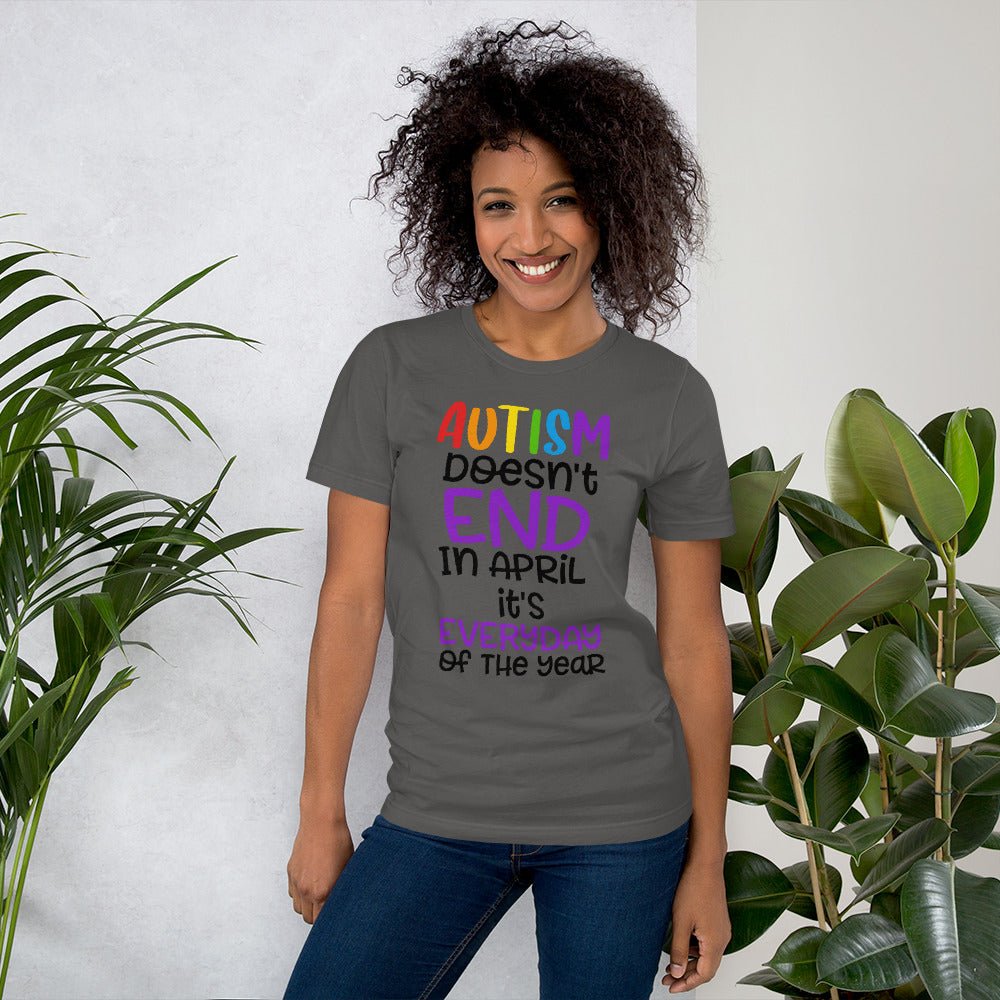 Autism Doesn't End In April Unisex Shirt - Beguiling Phenix Boutique