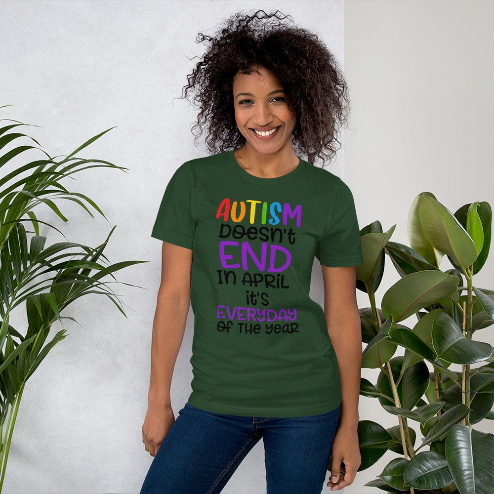 Autism Doesn't End In April Unisex Shirt - Beguiling Phenix Boutique