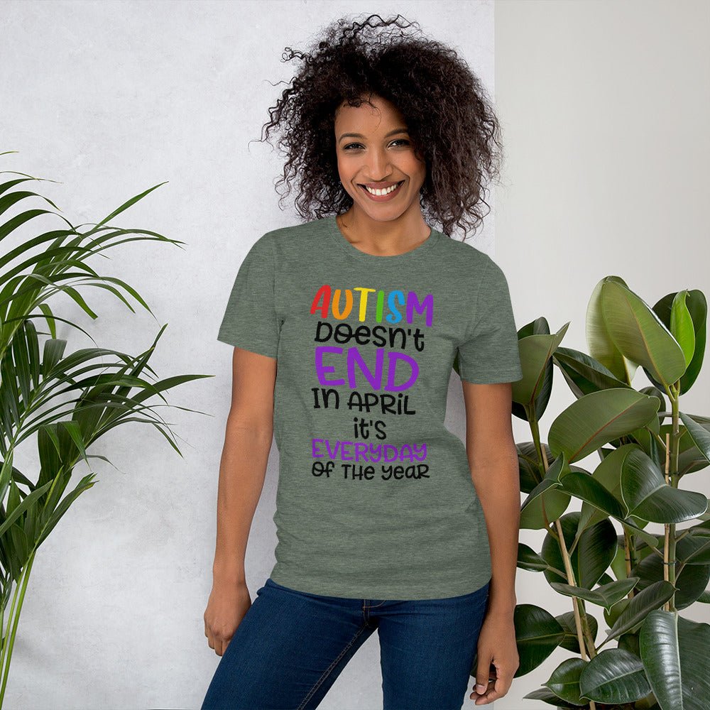 Autism Doesn't End In April Unisex Shirt - Beguiling Phenix Boutique