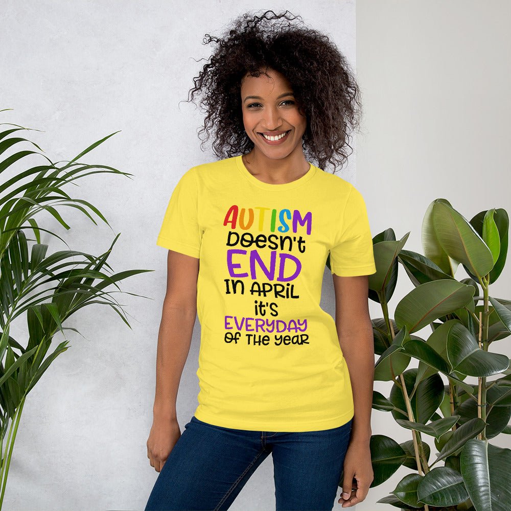 Autism Doesn't End In April Unisex Shirt - Beguiling Phenix Boutique