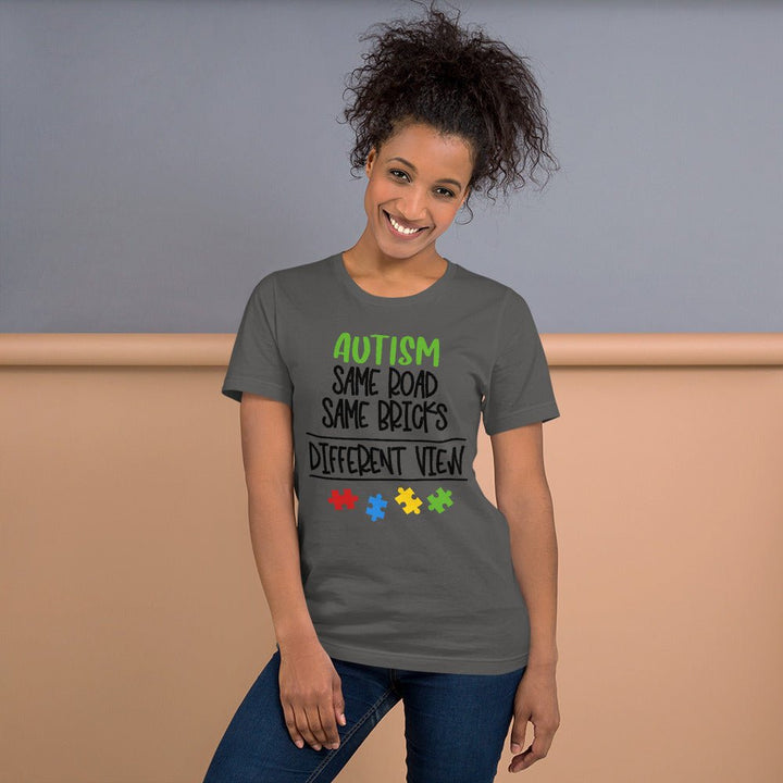 Autism Same Road Same Bricks Different View Unisex Shirt - Beguiling Phenix Boutique