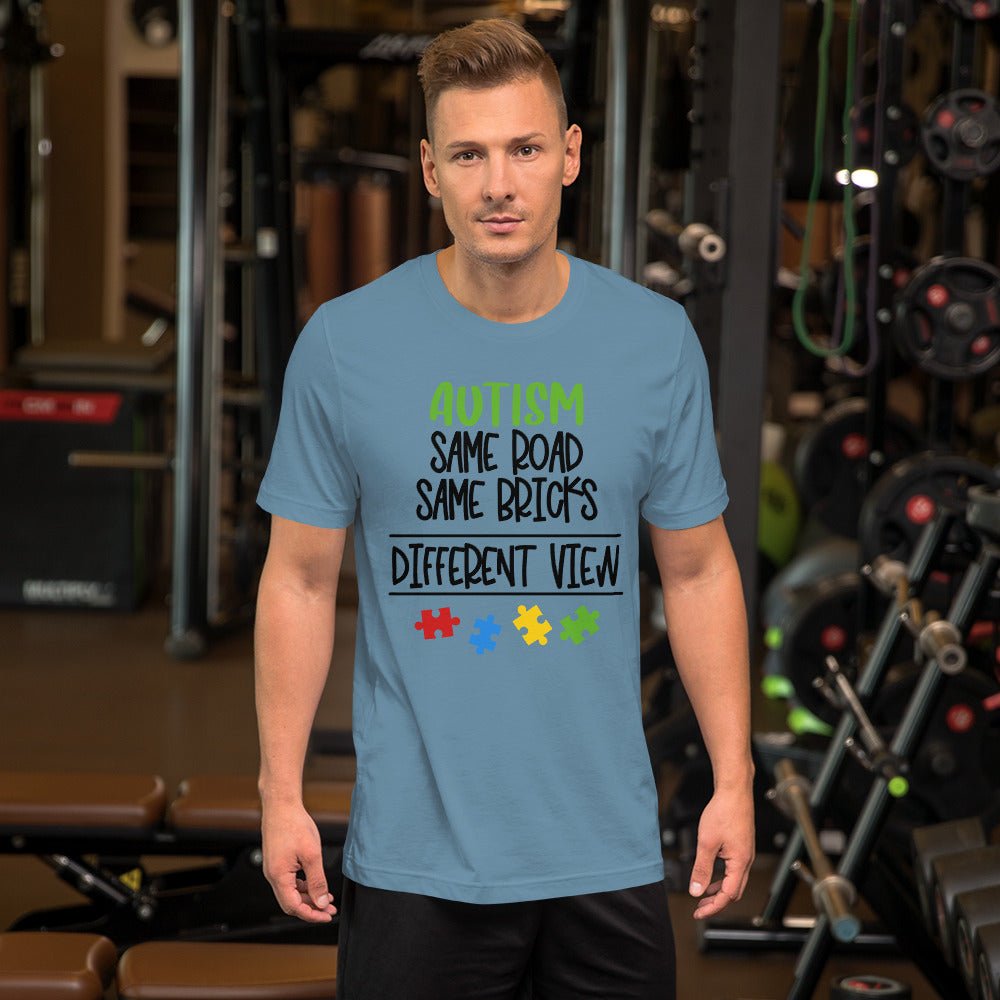 Autism Same Road Same Bricks Different View Unisex Shirt - Beguiling Phenix Boutique