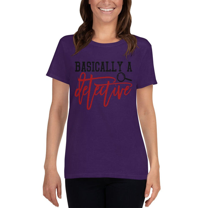 Basically A Detective Women's Shirt - Beguiling Phenix Boutique