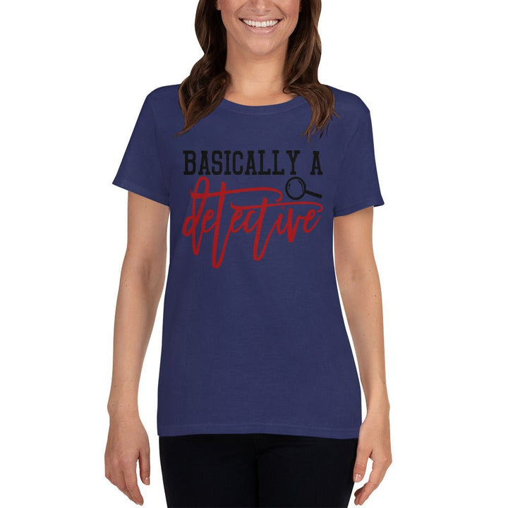 Basically A Detective Women's Shirt - Beguiling Phenix Boutique