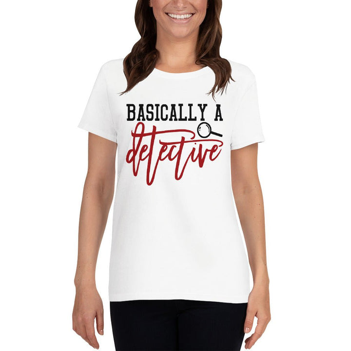 Basically A Detective Women's Shirt - Beguiling Phenix Boutique