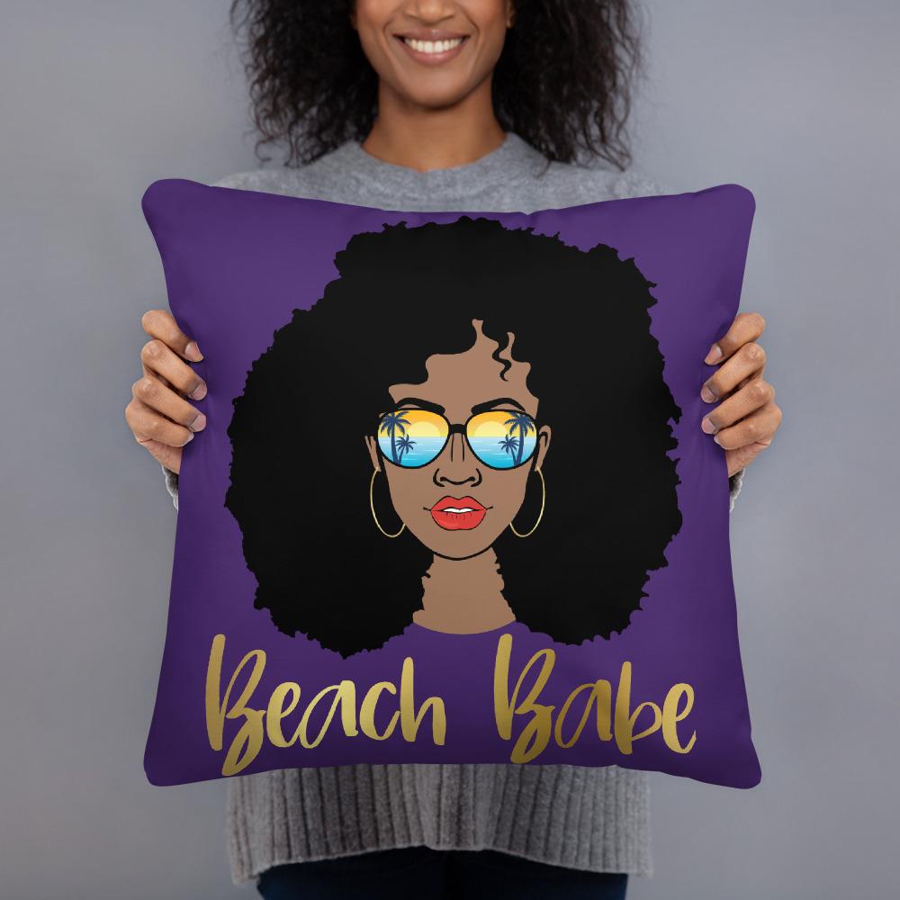 Beach Babe Throw Pillow - Beguiling Phenix Boutique