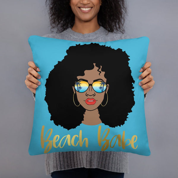 Beach Babe Throw Pillow - Beguiling Phenix Boutique