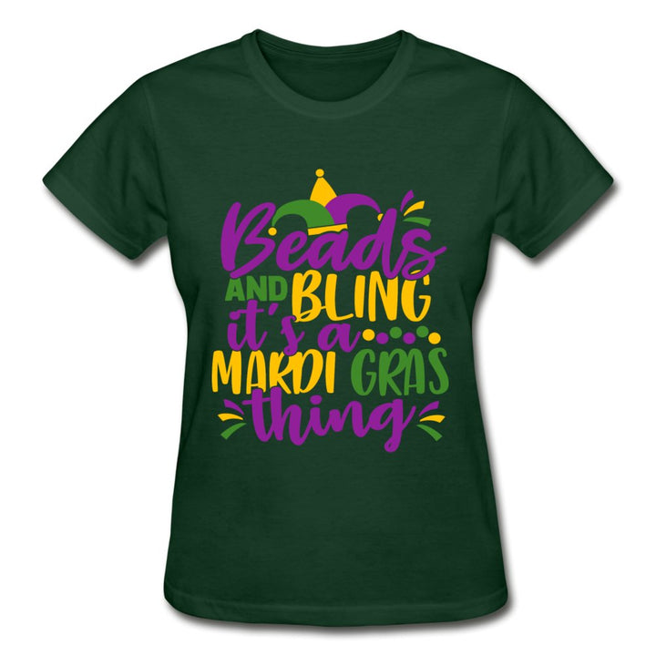 Beads And Bling Mardi Gras Shirt - Beguiling Phenix Boutique