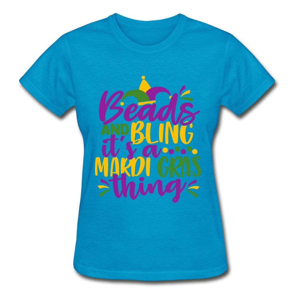 Beads And Bling Mardi Gras Shirt - Beguiling Phenix Boutique