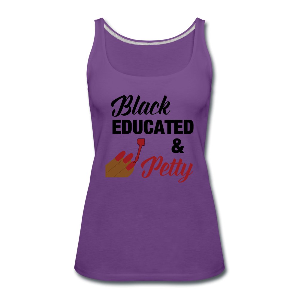 Black Educated & Petty Tank - Beguiling Phenix Boutique