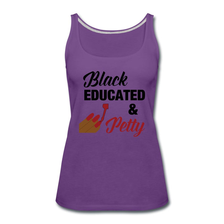Black Educated & Petty Tank - Beguiling Phenix Boutique