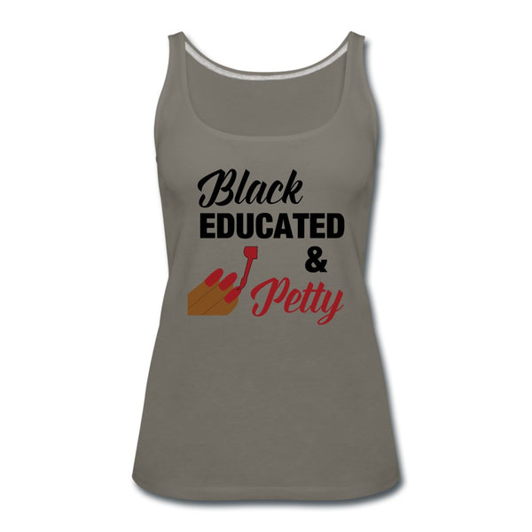 Black Educated & Petty Tank - Beguiling Phenix Boutique