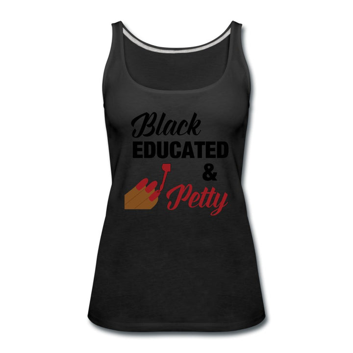 Black Educated & Petty Tank - Beguiling Phenix Boutique