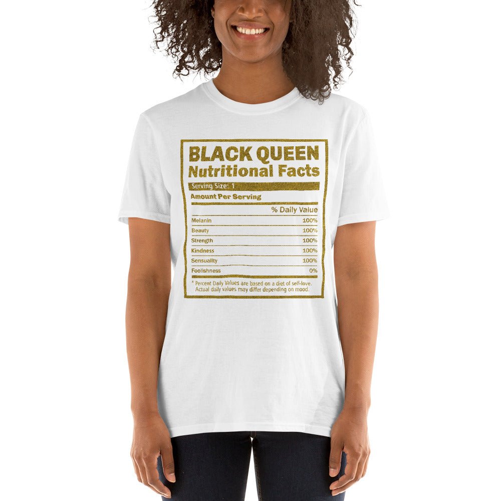 Black Queen Nutritional Facts Shirt - Beguiling Phenix Boutique
