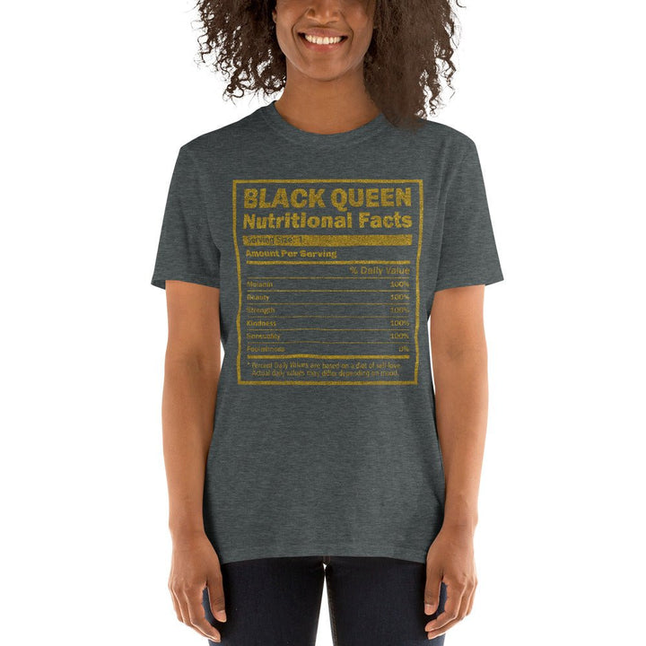 Black Queen Nutritional Facts Shirt - Beguiling Phenix Boutique