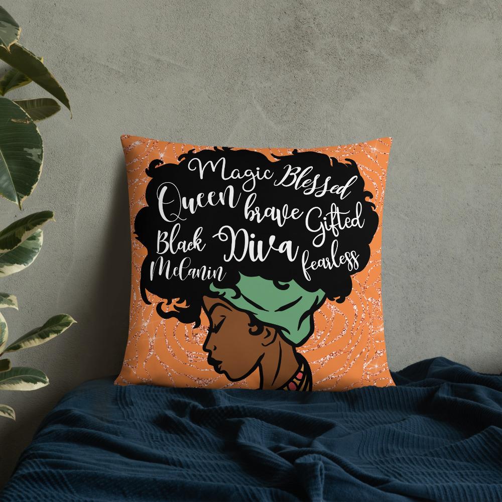 Blessed Queen Throw Pillow - Beguiling Phenix Boutique
