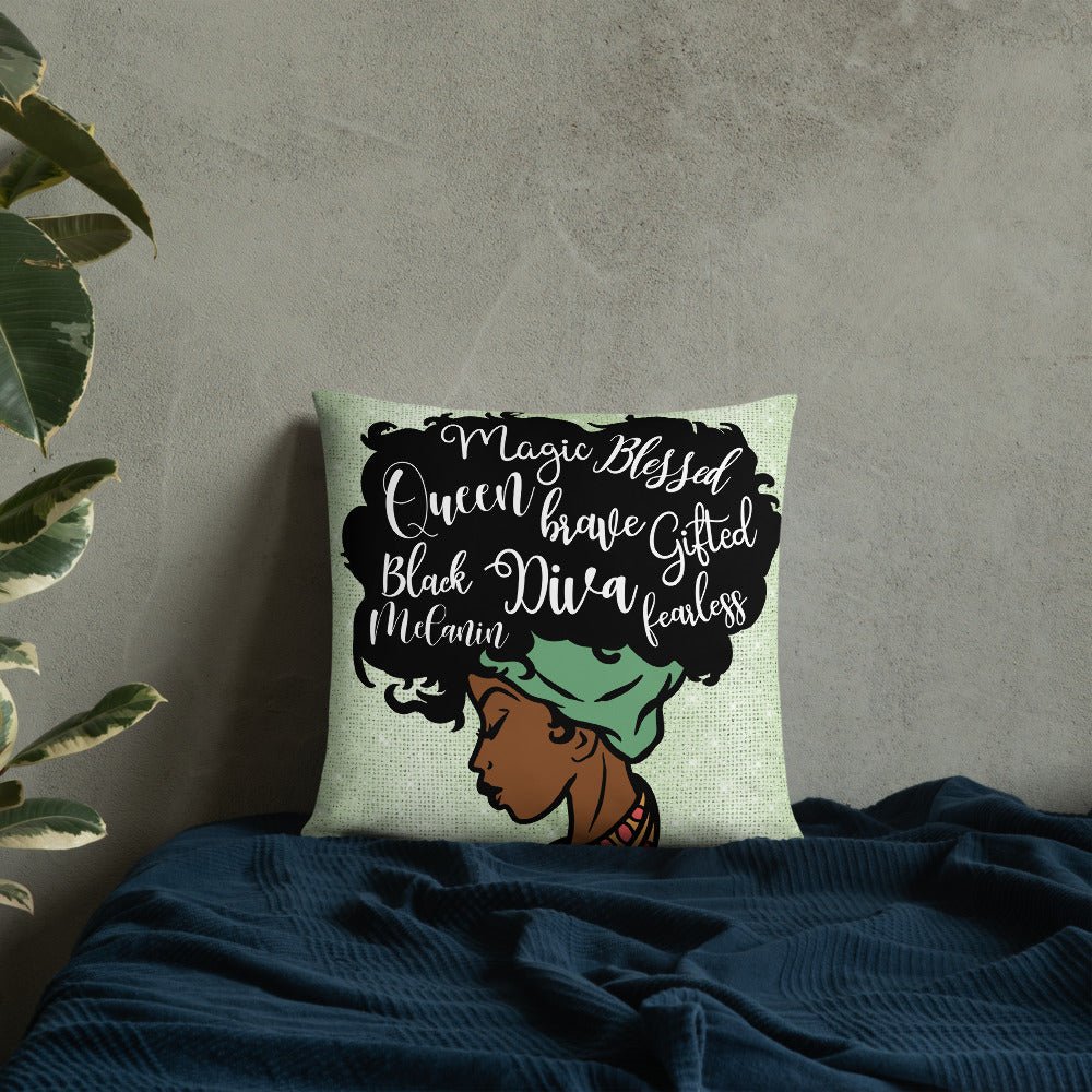 Blessed Queen Throw Pillow - Beguiling Phenix Boutique