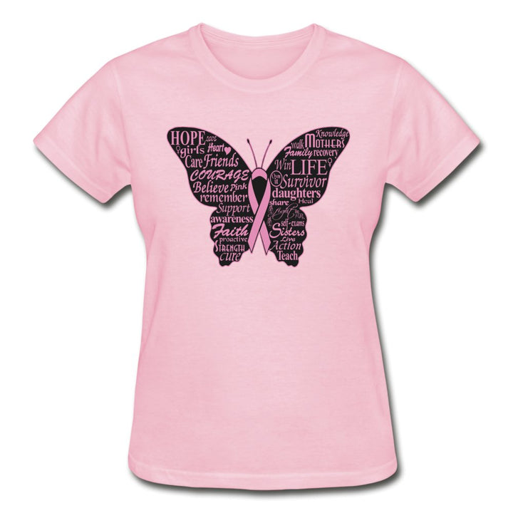 Breast Cancer Awareness Butterfly Shirt - Beguiling Phenix Boutique