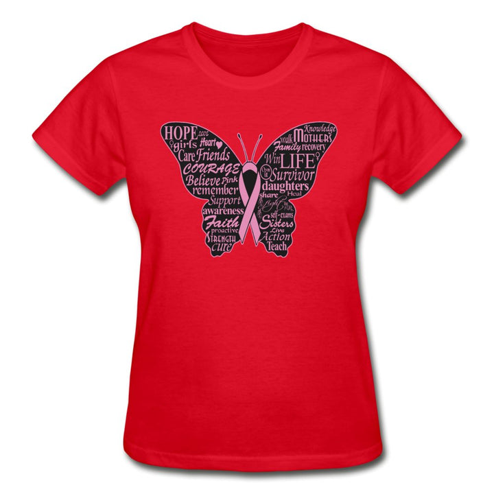 Breast Cancer Awareness Butterfly Shirt - Beguiling Phenix Boutique