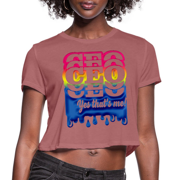 CEO Yes That's Me Women's Cropped Shirt - Beguiling Phenix Boutique