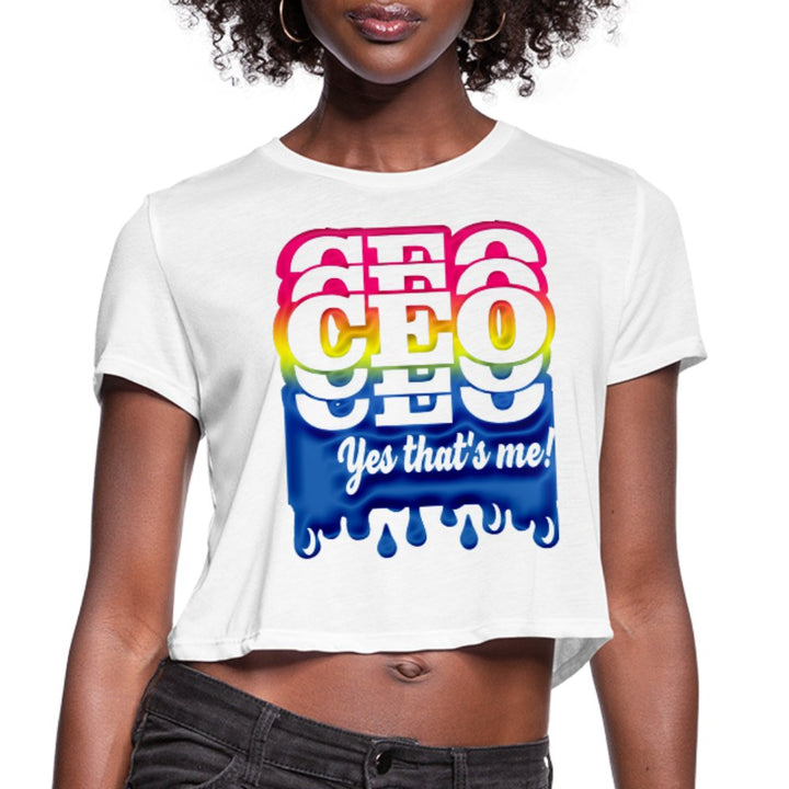 CEO Yes That's Me Women's Cropped Shirt - Beguiling Phenix Boutique