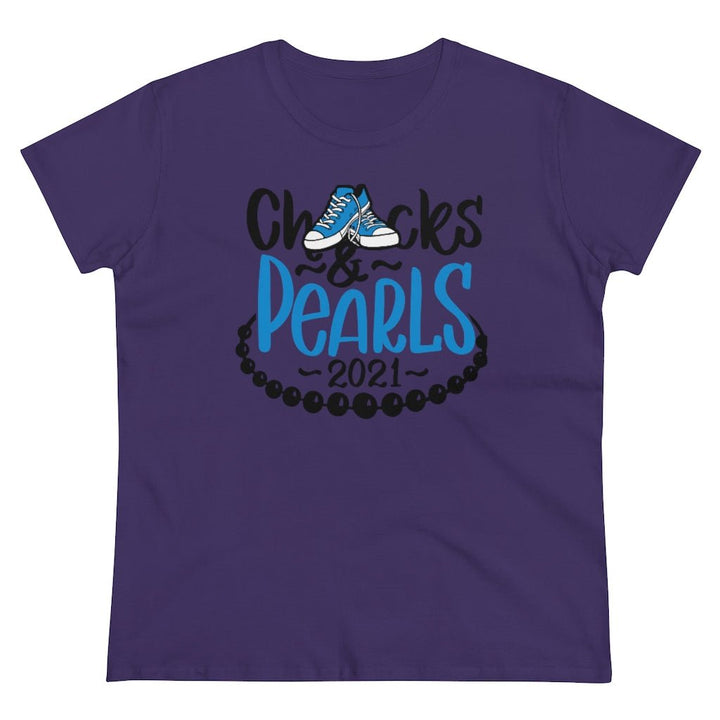 Chucks & Pearls Heavy Cotton Tee - Beguiling Phenix Boutique