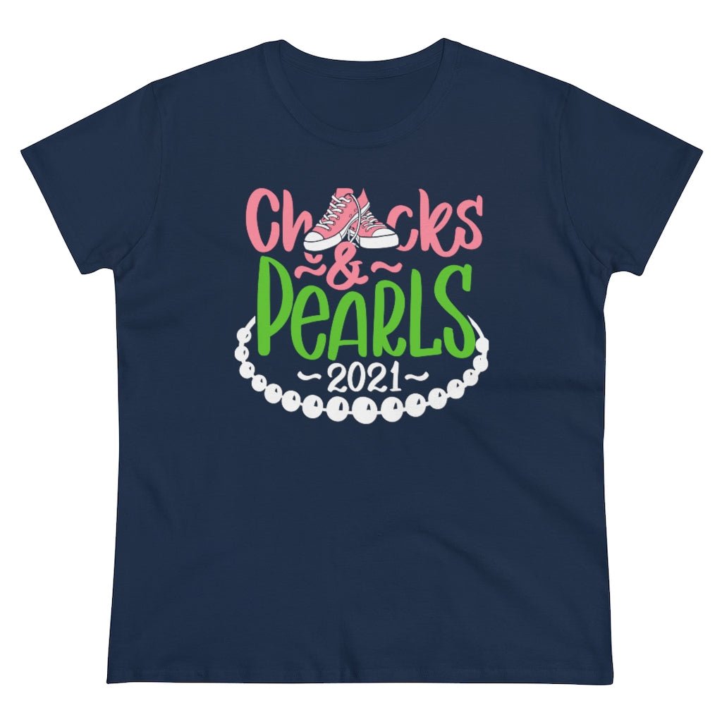 Chucks & Pearls Heavy Cotton Tee - Beguiling Phenix Boutique
