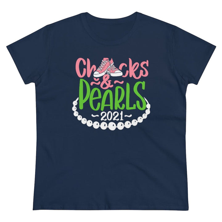 Chucks & Pearls Heavy Cotton Tee - Beguiling Phenix Boutique