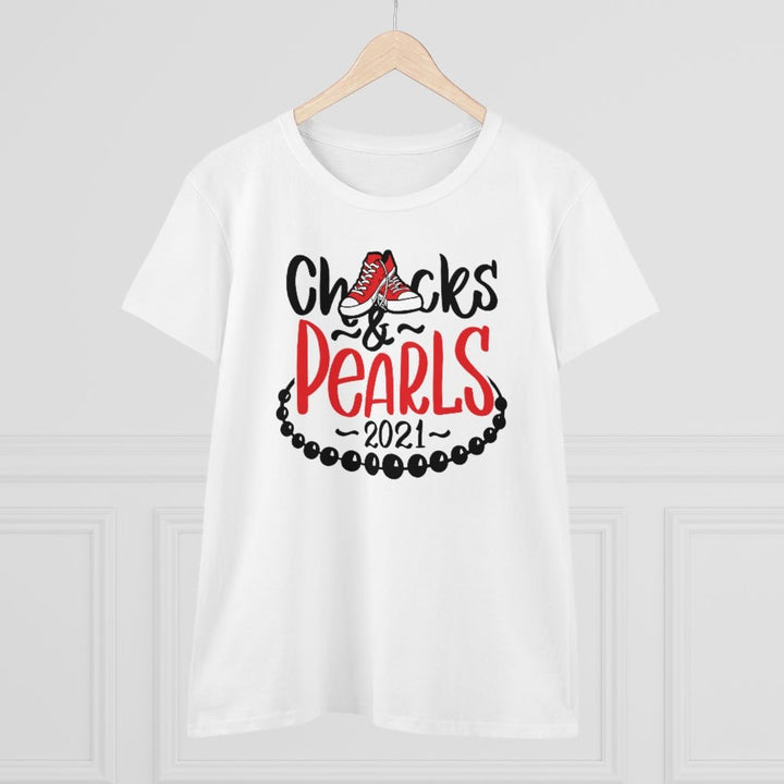 Chucks & Pearls Heavy Cotton Tee - Beguiling Phenix Boutique