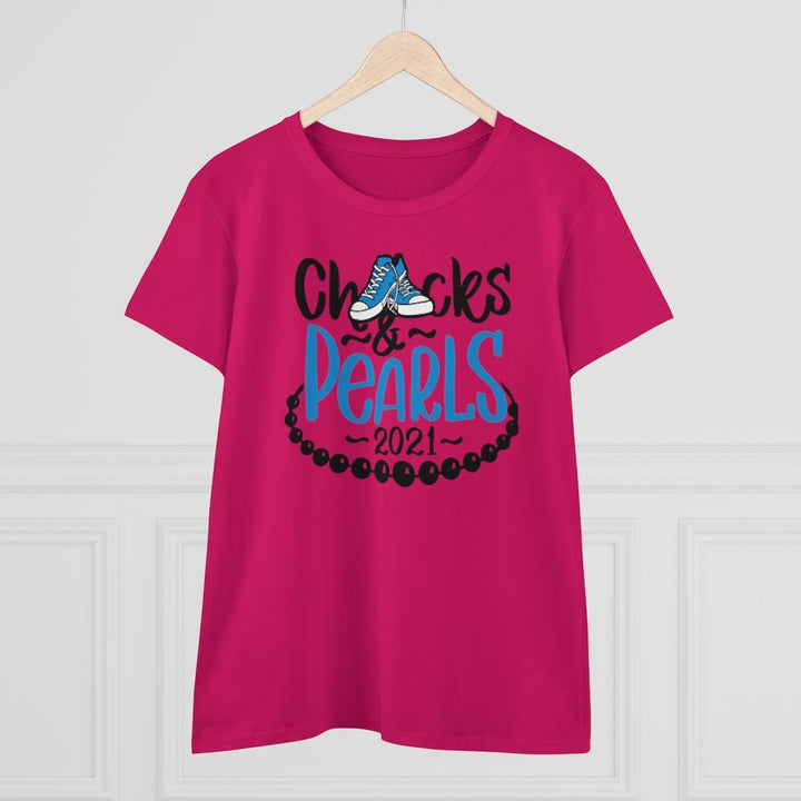 Chucks & Pearls Heavy Cotton Tee - Beguiling Phenix Boutique