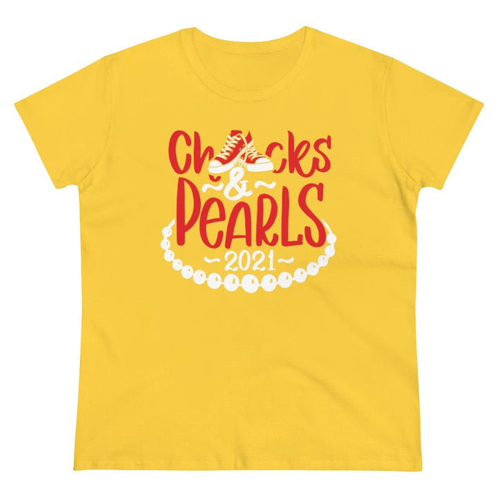 Chucks & Pearls Heavy Cotton Tee - Beguiling Phenix Boutique