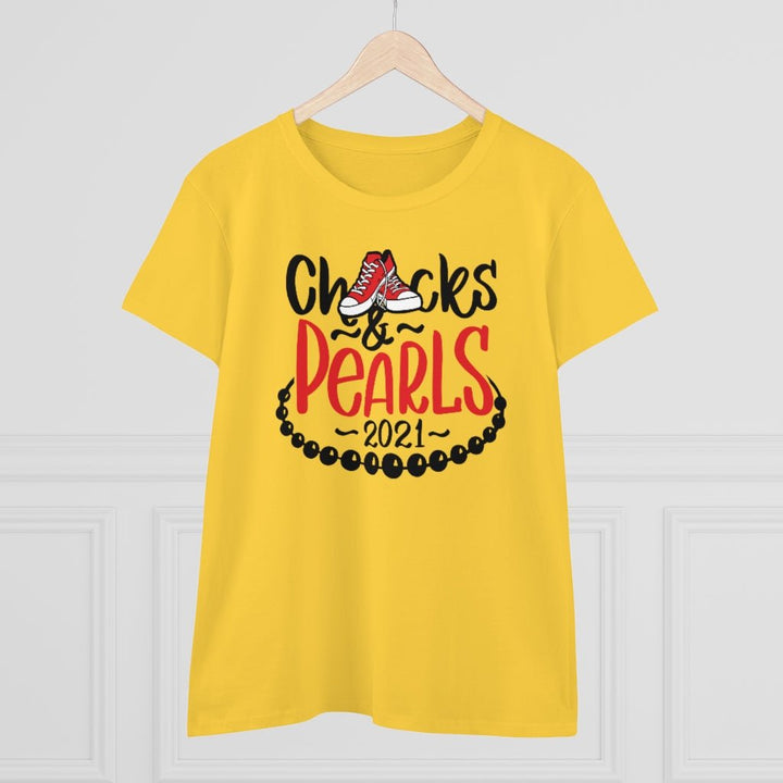 Chucks & Pearls Heavy Cotton Tee - Beguiling Phenix Boutique