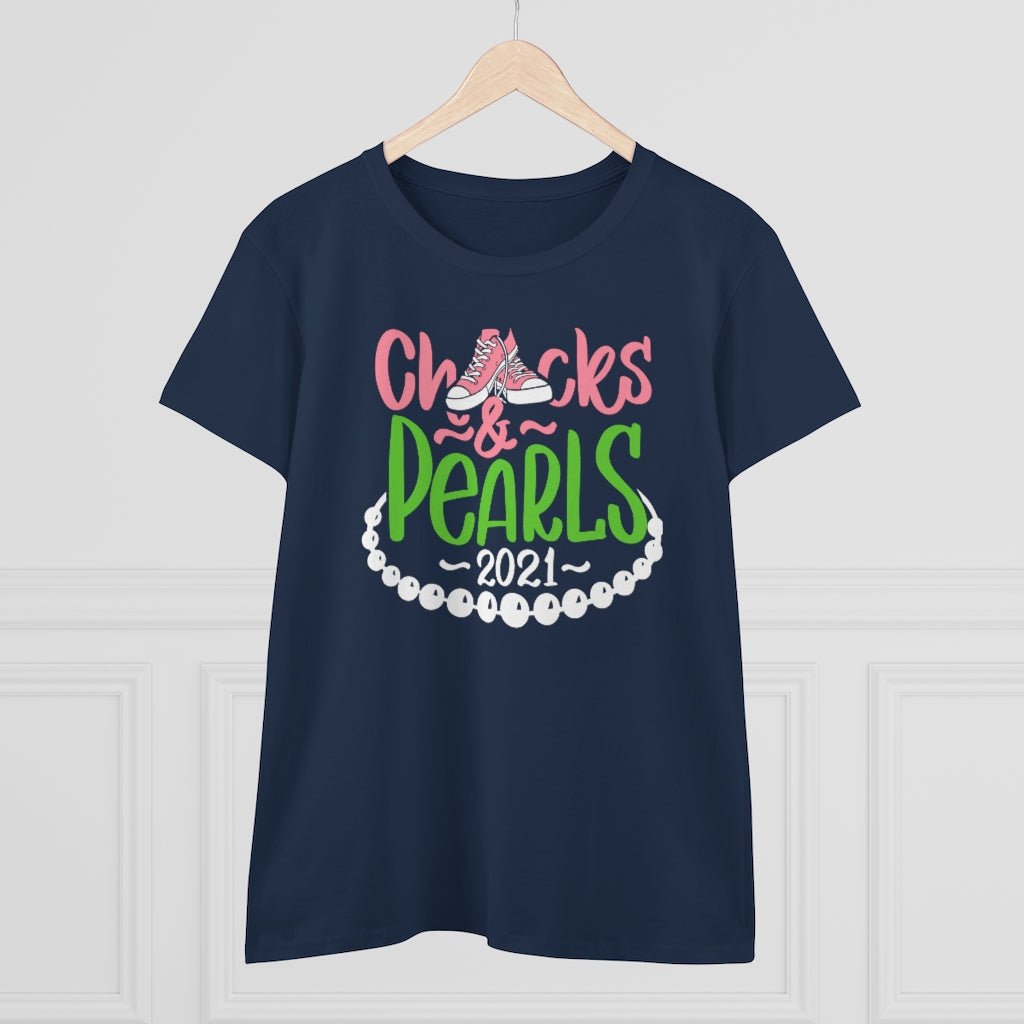 Chucks & Pearls Heavy Cotton Tee - Beguiling Phenix Boutique