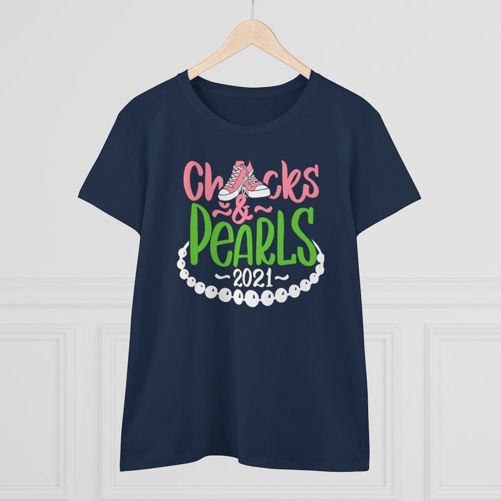 Chucks & Pearls Heavy Cotton Tee - Beguiling Phenix Boutique