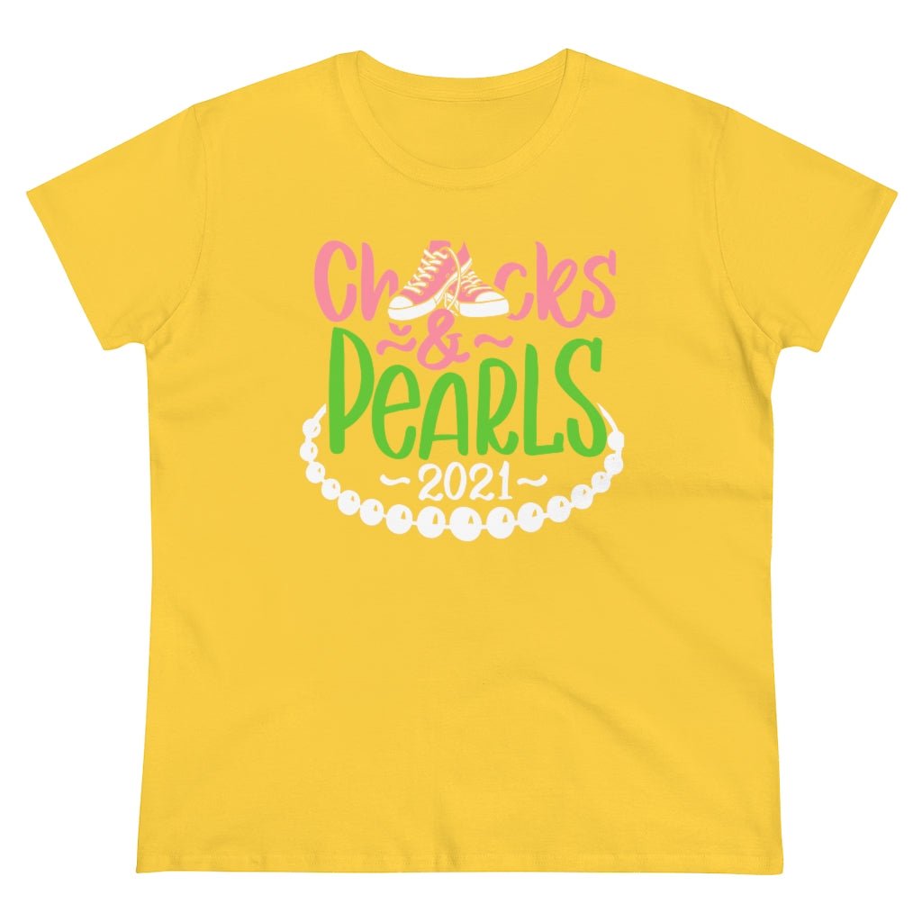 Chucks & Pearls Heavy Cotton Tee - Beguiling Phenix Boutique