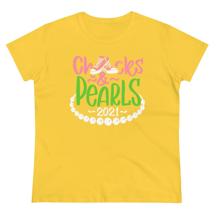 Chucks & Pearls Heavy Cotton Tee - Beguiling Phenix Boutique