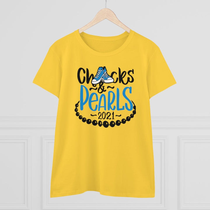 Chucks & Pearls Heavy Cotton Tee - Beguiling Phenix Boutique