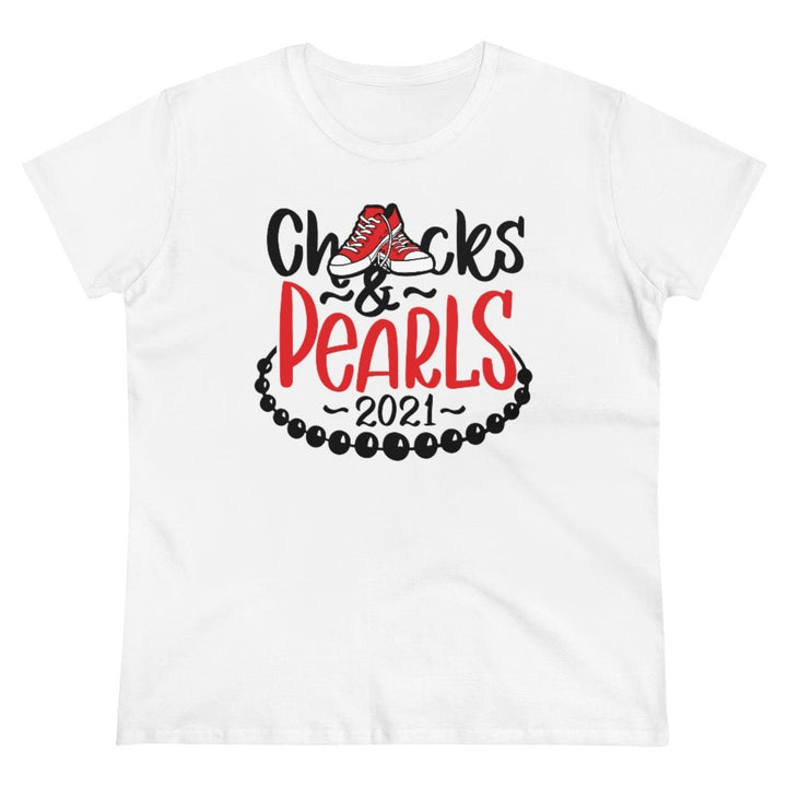 Chucks & Pearls Heavy Cotton Tee - Beguiling Phenix Boutique