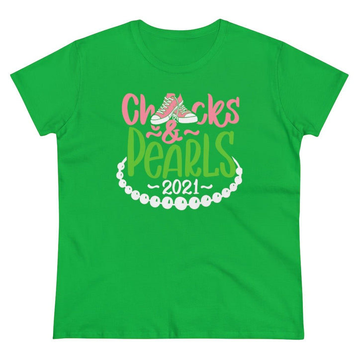 Chucks & Pearls Heavy Cotton Tee - Beguiling Phenix Boutique