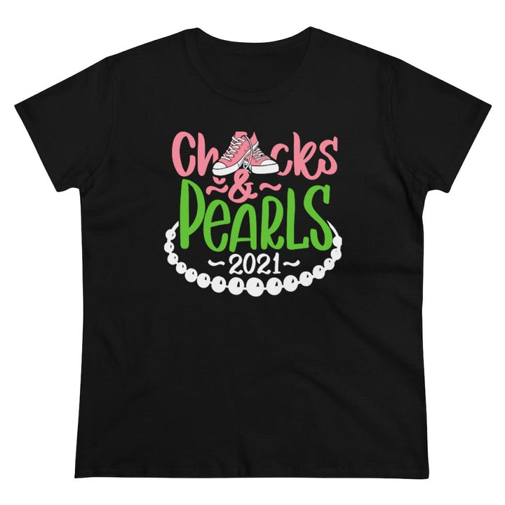 Chucks & Pearls Heavy Cotton Tee - Beguiling Phenix Boutique