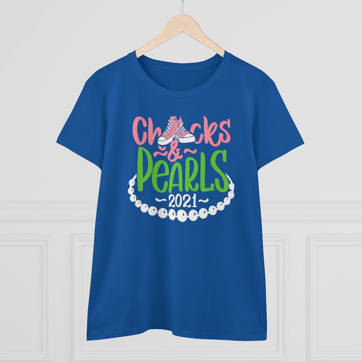 Chucks & Pearls Heavy Cotton Tee - Beguiling Phenix Boutique
