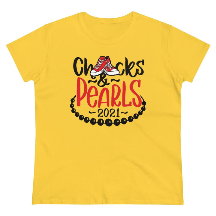 Chucks & Pearls Heavy Cotton Tee - Beguiling Phenix Boutique