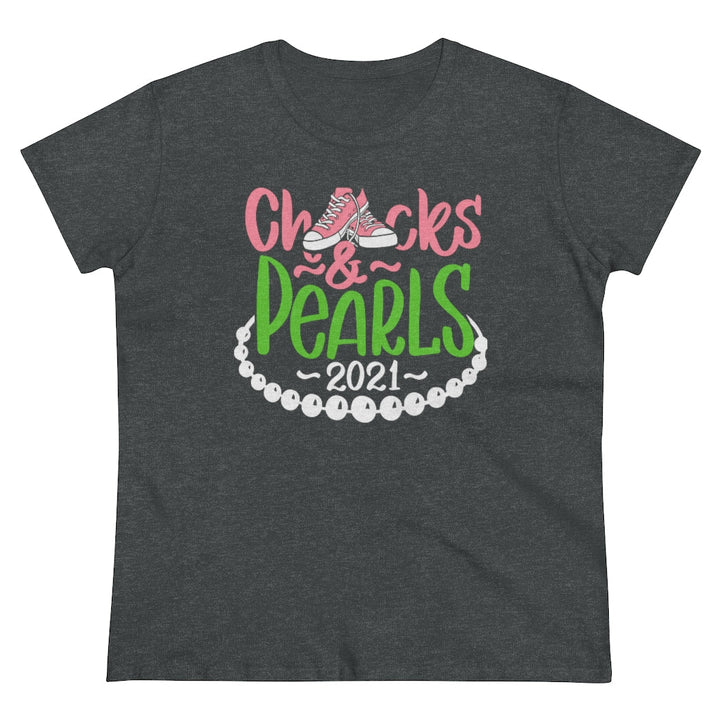 Chucks & Pearls Heavy Cotton Tee - Beguiling Phenix Boutique