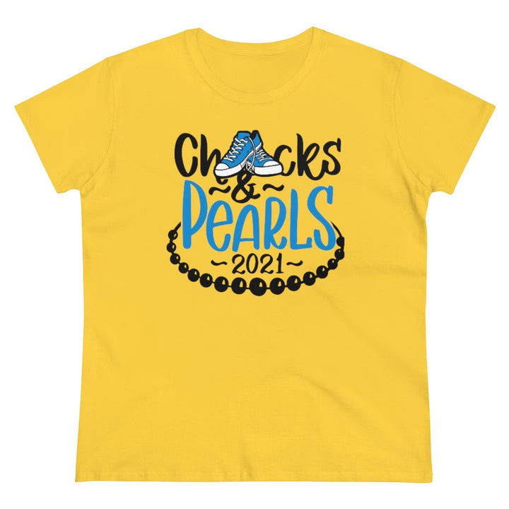 Chucks & Pearls Heavy Cotton Tee - Beguiling Phenix Boutique