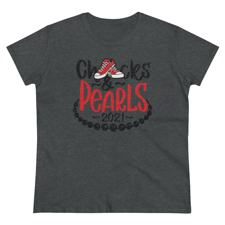 Chucks & Pearls Heavy Cotton Tee - Beguiling Phenix Boutique