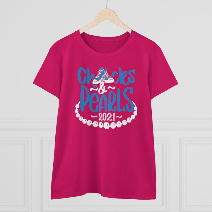 Chucks & Pearls Heavy Cotton Tee - Beguiling Phenix Boutique