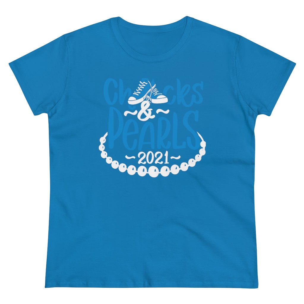 Chucks & Pearls Heavy Cotton Tee - Beguiling Phenix Boutique