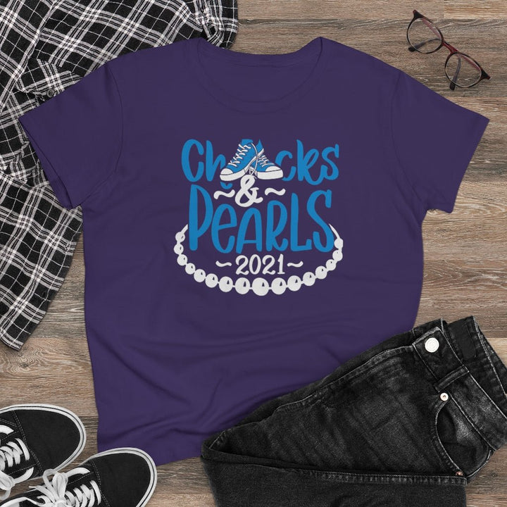 Chucks & Pearls Heavy Cotton Tee - Beguiling Phenix Boutique