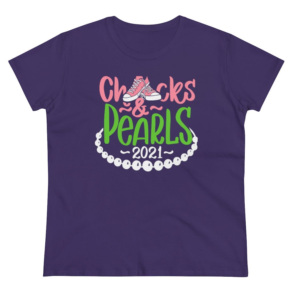 Chucks & Pearls Heavy Cotton Tee - Beguiling Phenix Boutique
