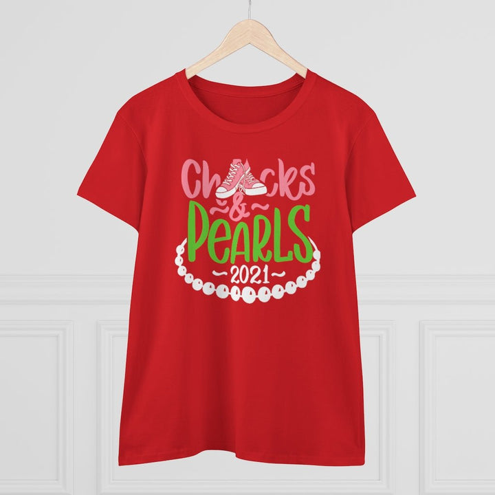 Chucks & Pearls Heavy Cotton Tee - Beguiling Phenix Boutique